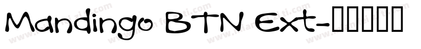 Mandingo BTN Ext字体转换